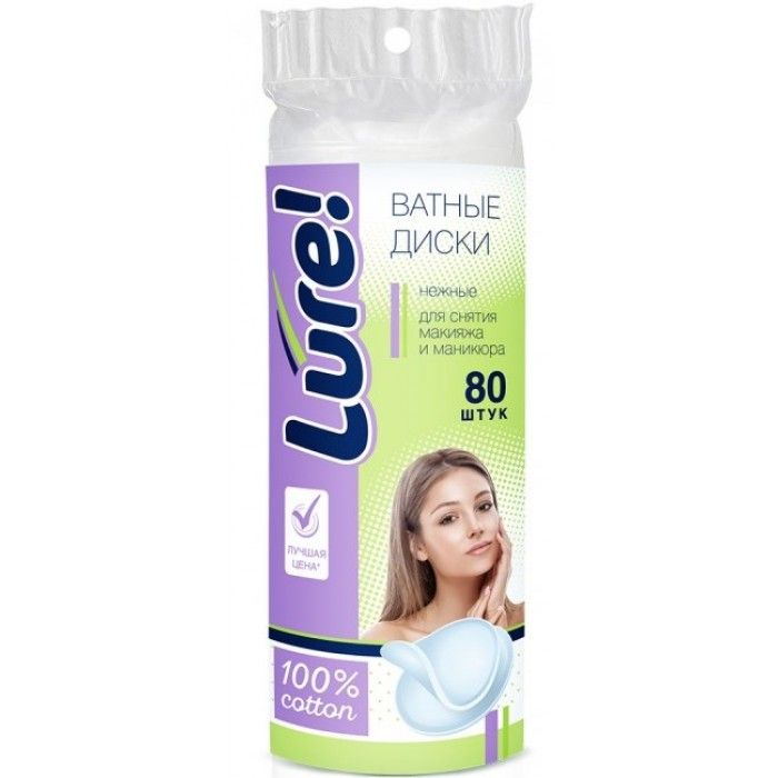 

Lure! Ватные диски 80шт