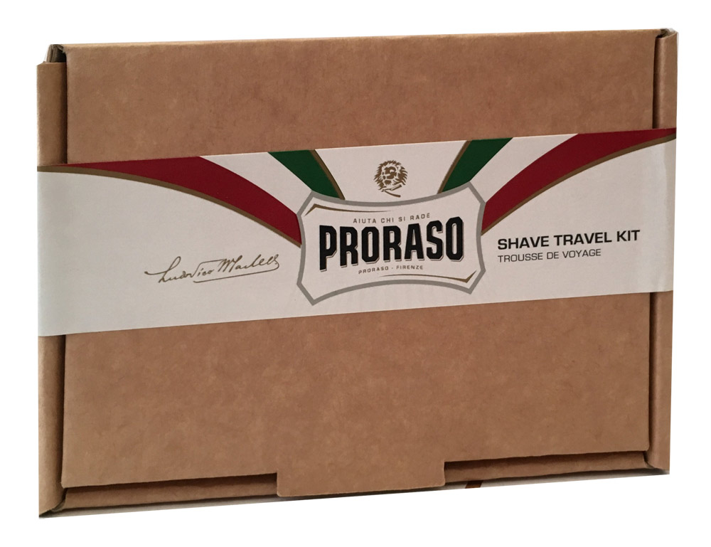 

Proraso Набор для бритья дорожный: крем до бритья, крем для бритья, мини-помазок, бальзам после бритья