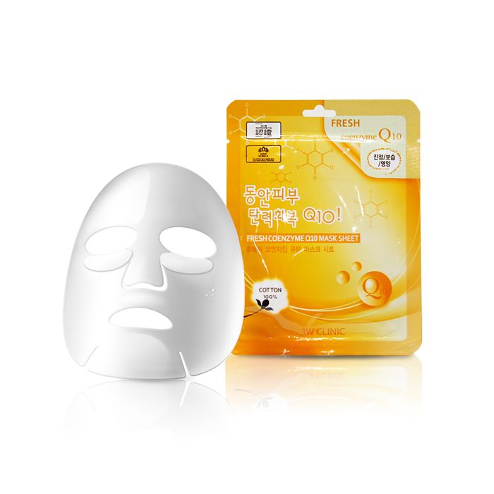 

3W Clinic Тканевая маска для лица Коэнзим fresh coenzyme Q10 mask sheet N10