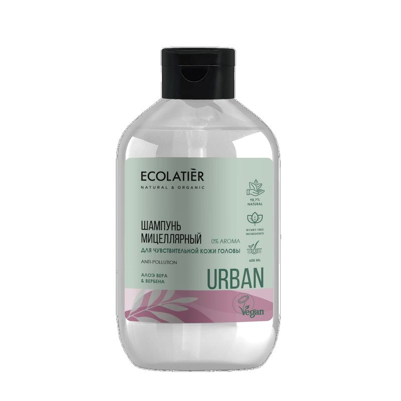 

Ecolatier Urban Мицеллярный шампунь для чувствительной кожи головы 600мл