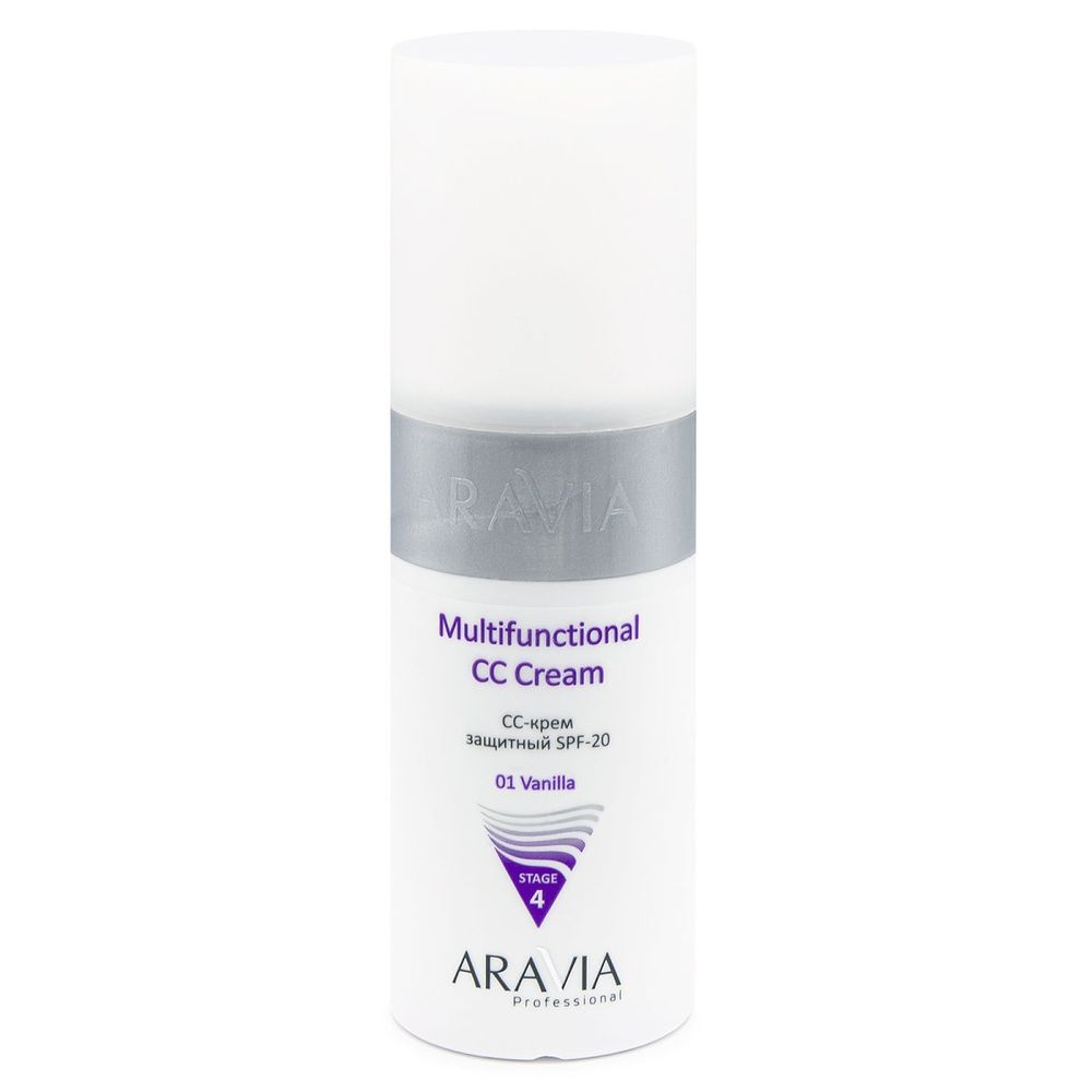 

Aravia Professional СС-крем защитный SPF-20 Multifunctional CC Cream Vanilla 01 50мл