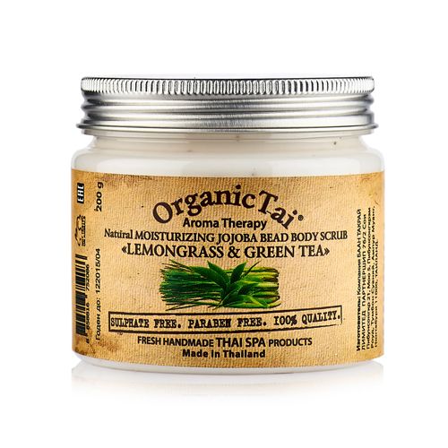 

OrganicTai Скраб для тела увлажняющий Лемонграсс и Зеленый чай 200мл