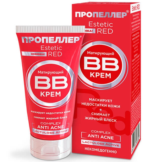 

Пропеллер Estetic Red Матирующий BB крем Anti Acne Complex 40 мл