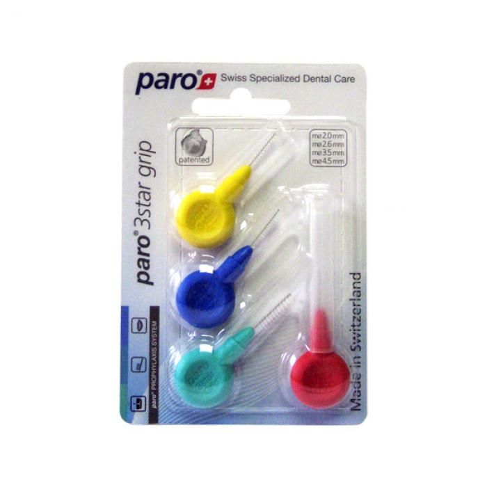 

Paro 3Star-Grip Набор ершиков треугольной формы разного диаметра, 4 шт.