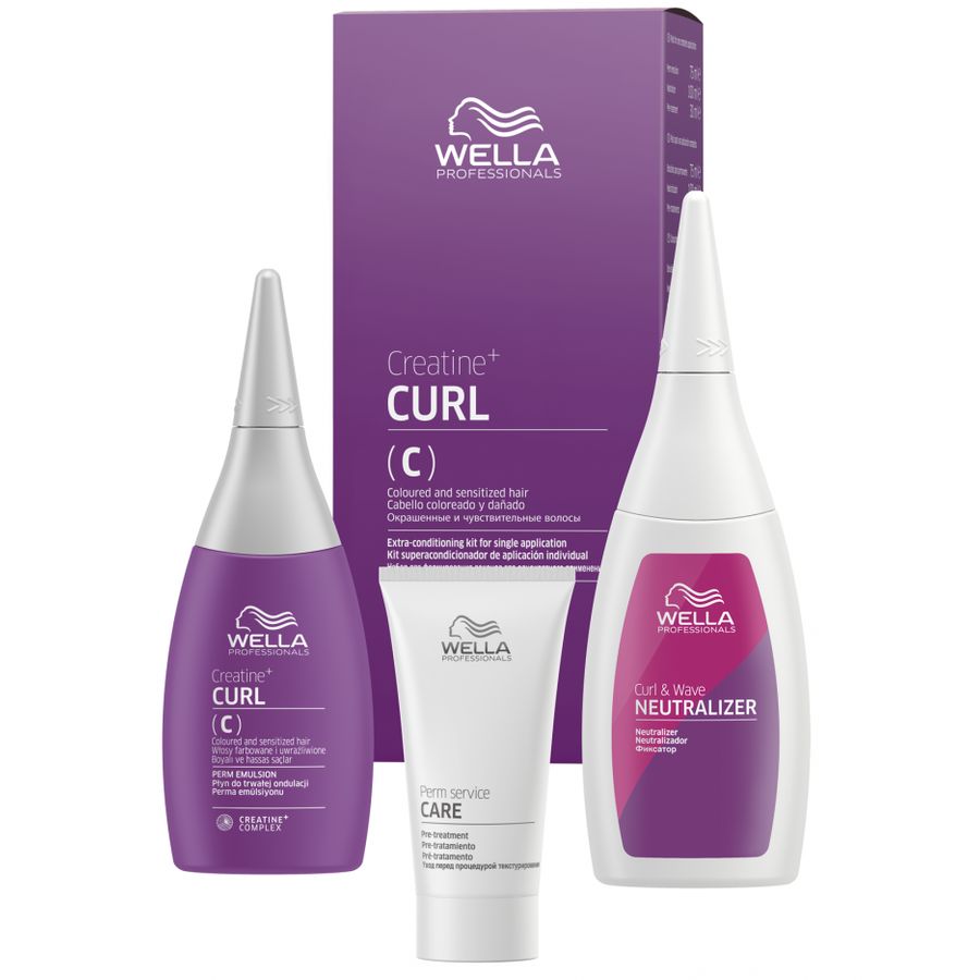 

Wella CREATINE+ CURL(C) Набор для окрашенных и чувствительных волос 30/75/100