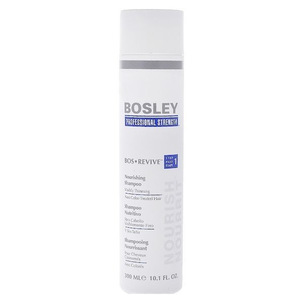 BOSLEY Шампунь питательный для истонченных неокрашенных волос 300 ML