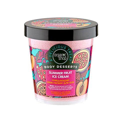 

Organic Shop Очищающий крем-пилинг для тела Summer Fruit Ice Cream 450 мл