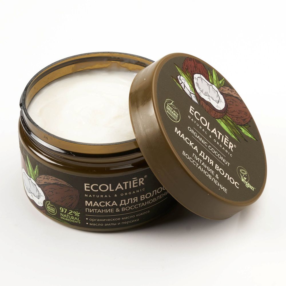 Ecolatier GREEN Маска для волос Питание и Восстановление Кокос 250мл