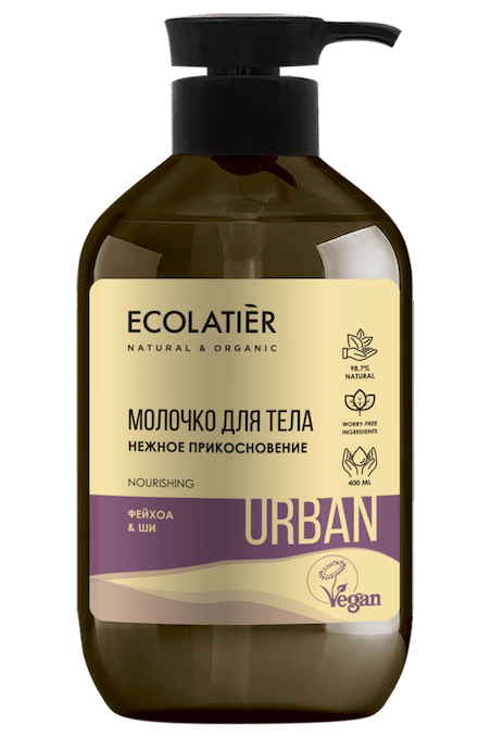 

Ecolatier Urban Молочко для тела Нежное прикосновение фейхоа и ши 400 мл