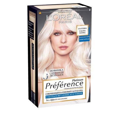 

Loreal Preference ПЛАТИНА краска для волос Ультраблонд 8 тонов осветления