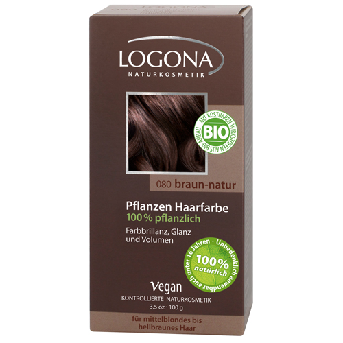 

Logona Растительная краска для волос 080 Натурально-коричневый 100г