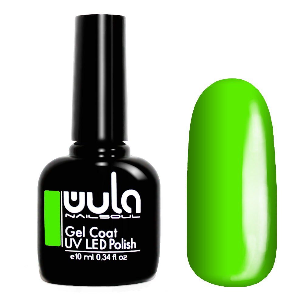 

Wula nailsoul гель лак 10мл тон 400 зеленый неон