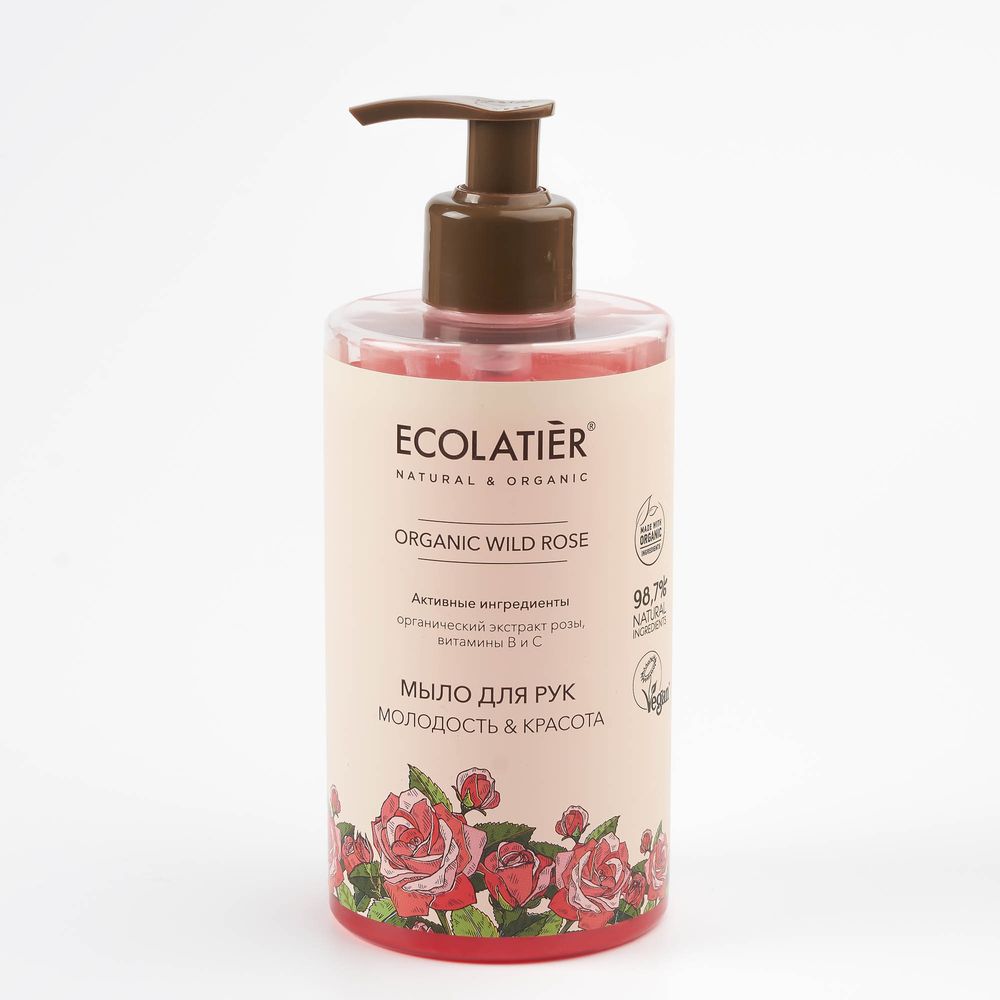 

Ecolatier GREEN Мыло для рук Молодость и Красота Дикая роза 460мл