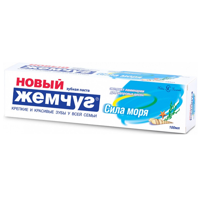

Новый жемчуг Зубная паста Сила моря 100мл