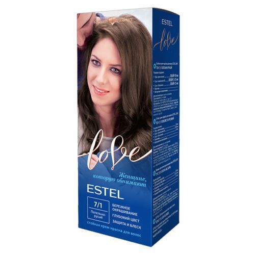 

Estel Love Стойкая крем-краска для волос 7/1 пепельно-русый