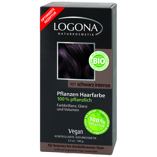 

Logona Растительная краска для волос 101 Насыщенно-черный 100г