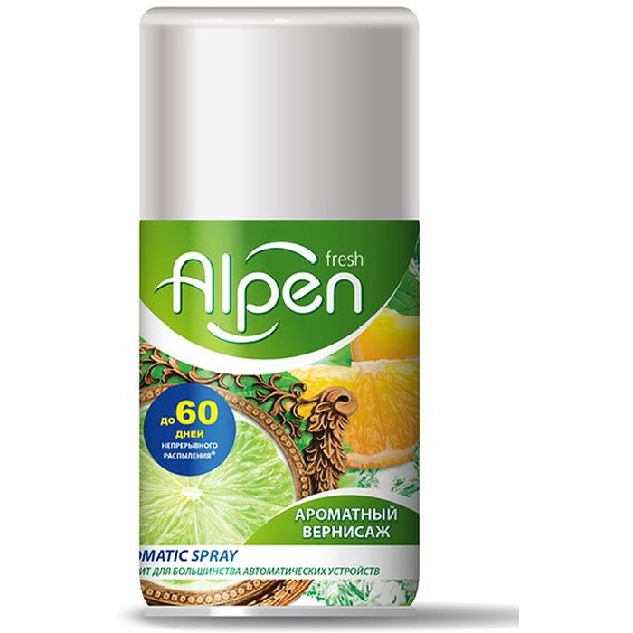

Alpen Fresh Освежитель воздуха Ароматный вернисаж сменный баллон для авто систем дезодорации воздуха 250мл