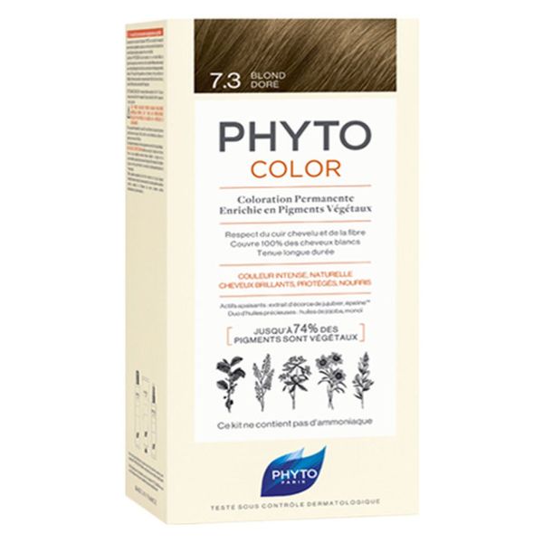 

Phyto Фитоколор 7.3 Краска для волос Золотистый блонд