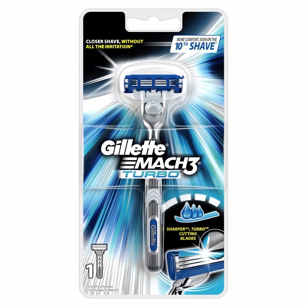 

Gillette станок Mach3 Turbo+1 сменная кассета