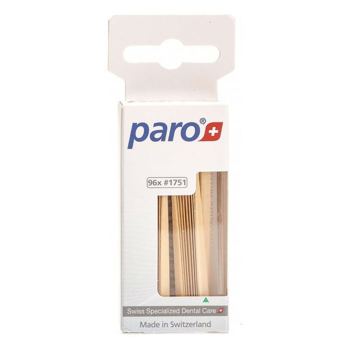 

Paro Sticks Micro Медицинские деревянные зубочистки, трехгранные, 96 шт