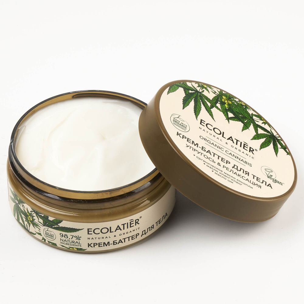 

Ecolatier GREEN Крем-баттер для тела Упругость и релаксация Конопля 150мл