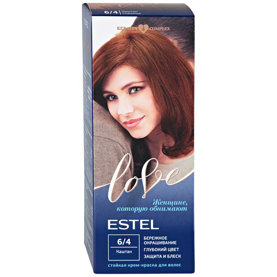 

Estel Love Стойкая крем-краска для волос 6/4 каштан
