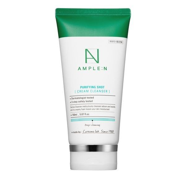 

Amplen Purifying Shot Cream cleanser Нежный очищающий крем-сливки 150мл