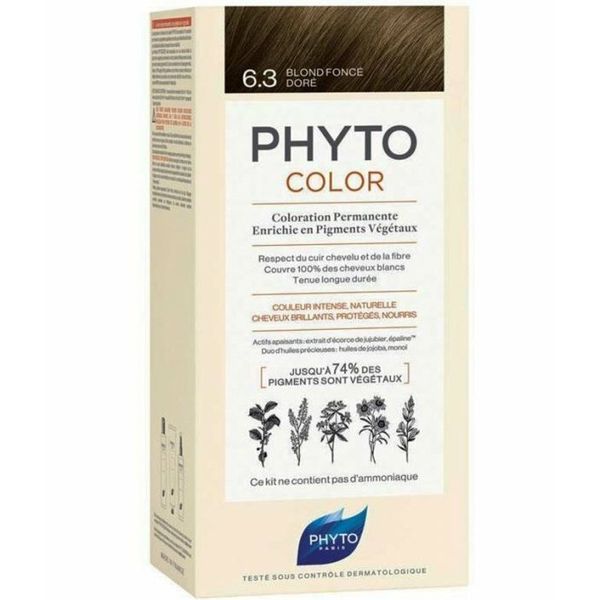 

Phyto Фитоколор 6.3 Краска для волос Темный золотистый блонд