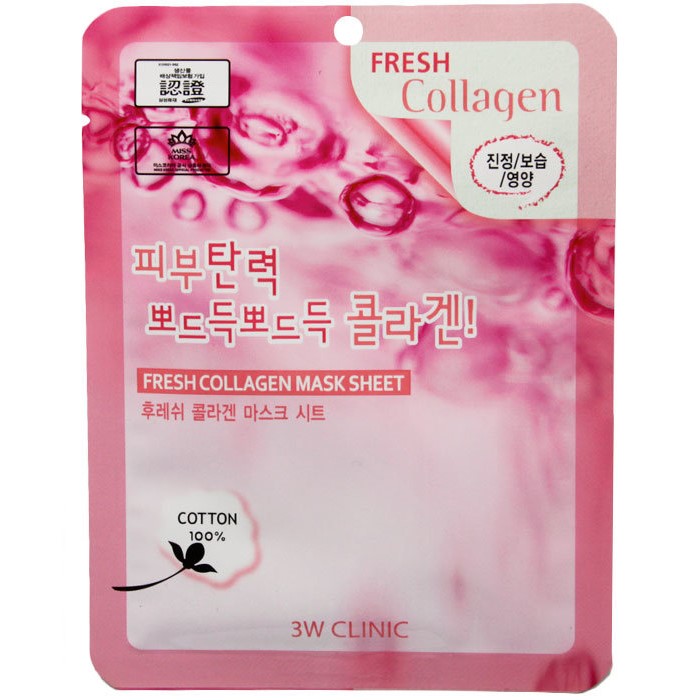 

3W Clinic Тканевая маска для лица Коллаген Fresh Collagen Mask Sheet