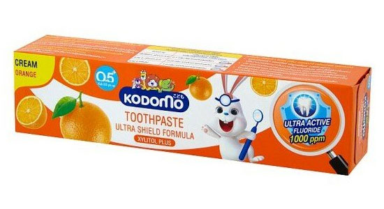 Lion Thailand Kodomo паста зубная для детей с 6 месяцев с ароматом апельсина 65г