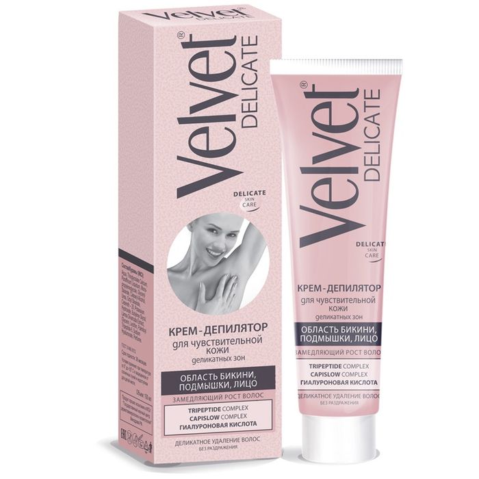 Velvet Delicate крем для депиляции для чувствительной кожи и деликатных зон 100 мл