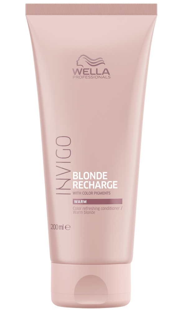 Wella Invigo Blonde Recharge Оттеночный бальзам-уход для тёплых светлых оттенков 200мл