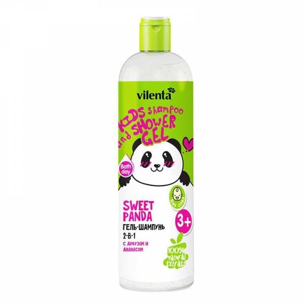 

Vilenta Гель-шампунь 2в1 детский Sweet Panda с арбузом и ананасом 400 мл
