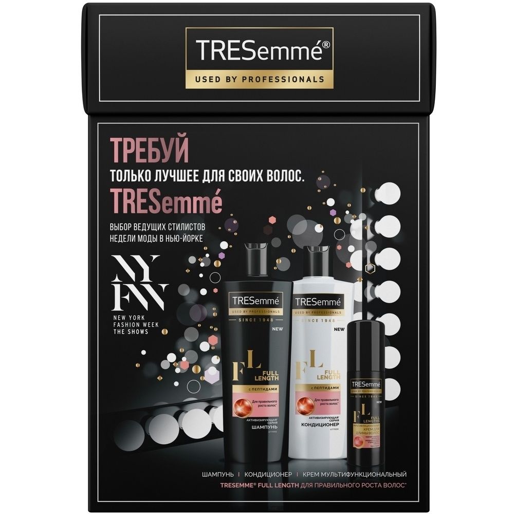 

Tresemme Full Length набор для правильного роста волос шампунь 230мл+кондиционер 230мл+крем 125мл