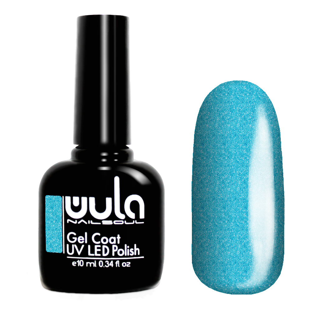 

Wula nailsoul гель лак 10мл тон 407 лазурный искрящийся