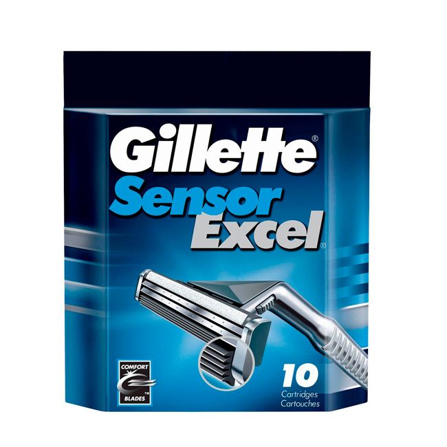 

Gillette Sensor Excel сменные кассеты 10 шт