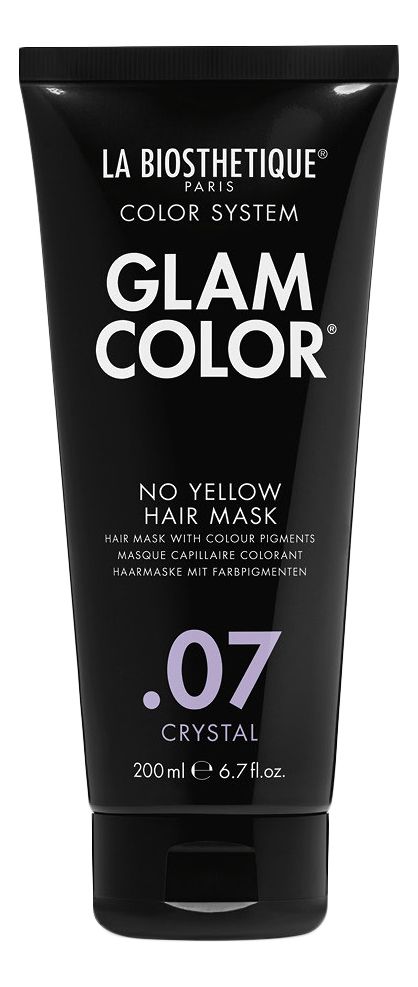 La Biosthetique Glam Color No Yellow Hair Mask 07 Crystal Тонирующая маска для волос 200мл