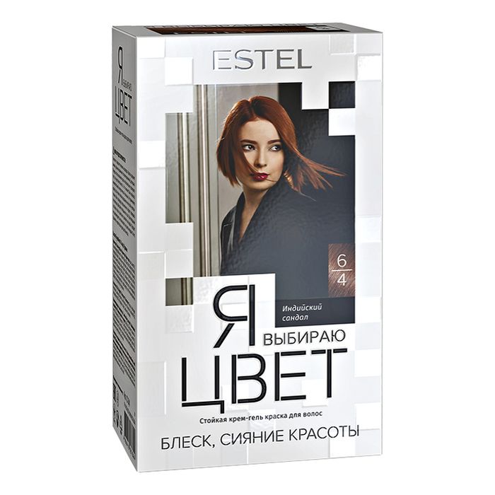 

Estel Я выбираю цвет стойкая крем-гель краска тон 6/4 индийский сандал