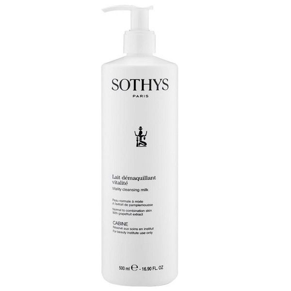 

Sothys Vitality Cleansing Milk Очищающее молочко для нормальной и комбинированной кожи с экстрактом грейпфрукта 500мл