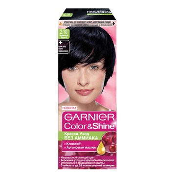 

Garnier (Гарньер) Color Shine краска-уход без аммиака № 2.10 Черничный черный