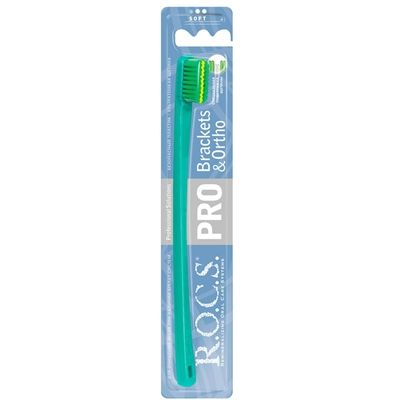 R.O.C.S. Pro зубная щетка Brackets & Ortho мягкая для брекет систем