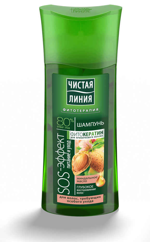 Чистая линия шампунь sos-эффект питание и уход 250мл