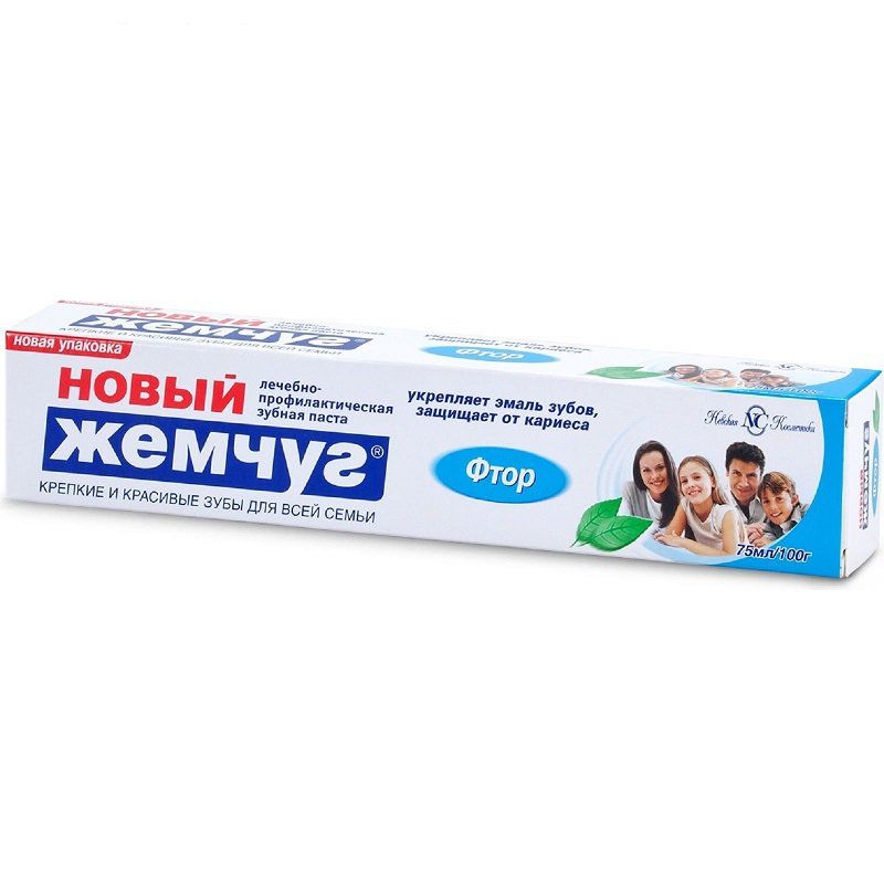 

Новый жемчуг Зубная паста Фтор 50мл
