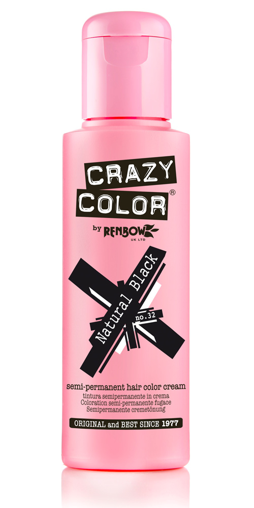 Crazy color краска для волос natural black /