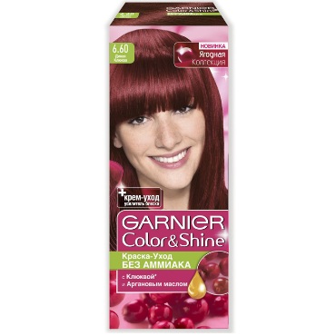 

Garnier (Гарньер) Color Shine краска-уход без аммиака № 6.60 Дикая Клюква