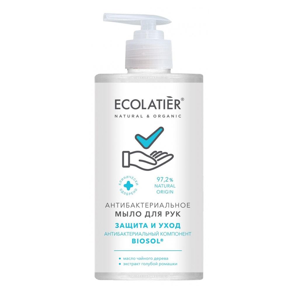 

Ecolatier Жидкое мыло для рук Антибактериальное 460 мл