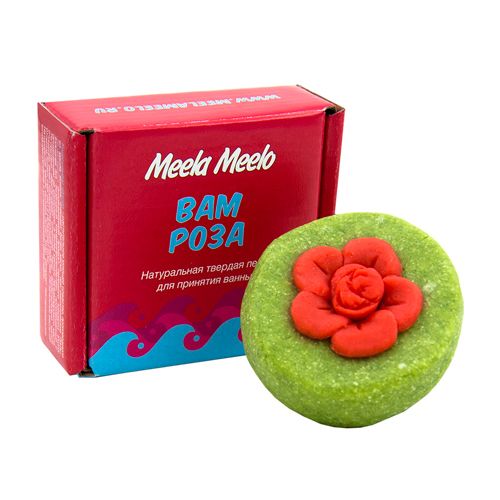 

Meela Meelo Пена твёрдая для ванн Вам роза 100г