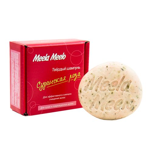 

Meela Meelo Шампунь твёрдый Суданская роза 85г