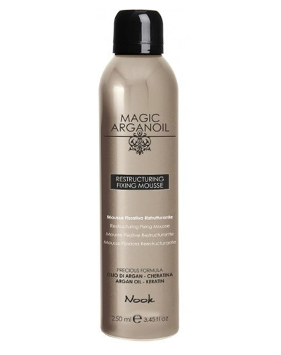 

Nook Magic Arganoil Мусс для укладки волос средней фиксации Restructuring Fixing Mousse 250 мл