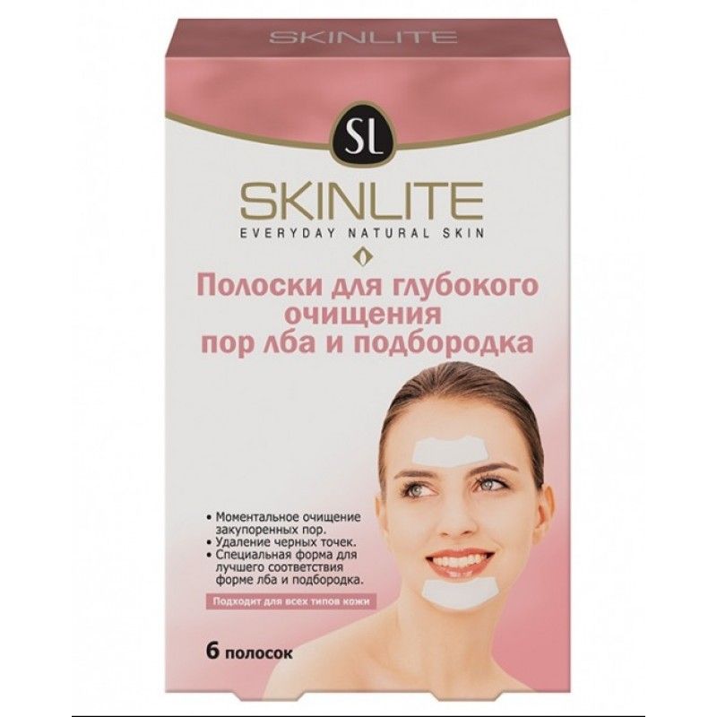 

Skinlite Полоски для глубокого очищения лба и подбородка 6шт